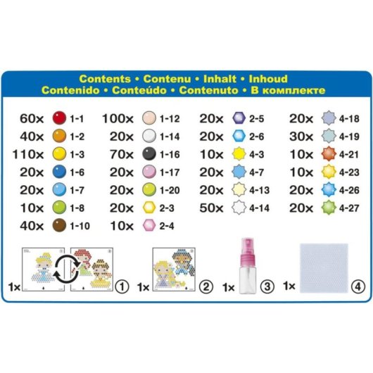 Set manualidades Aquabeads Disney Princess Dazzle Multicolor