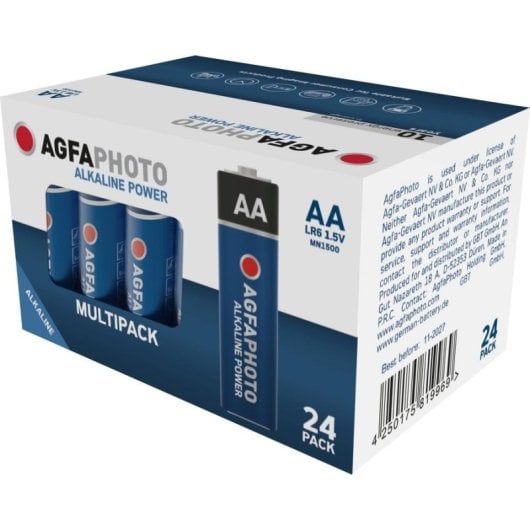 Pilas AA AgfaPhoto Alcalinas 1,5 V 24 unidades