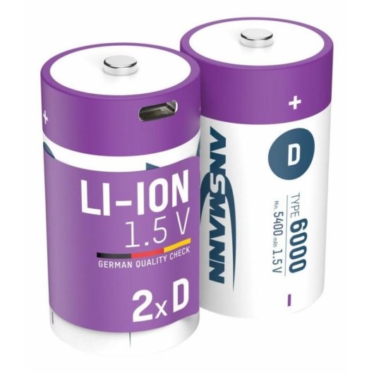 Pilha ANSMANN D Li-ion 6000 mAh blister 2
