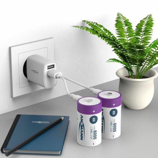 Pilha ANSMANN D Li-ion 6000 mAh blister 2