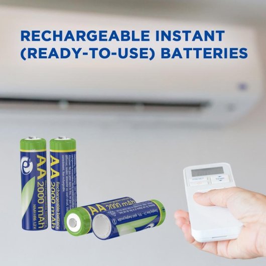 Pile GEMBIRD EG-BA-AA20R4-01 NiMH rechargeable AA 2000 mAh - 4 unitees
