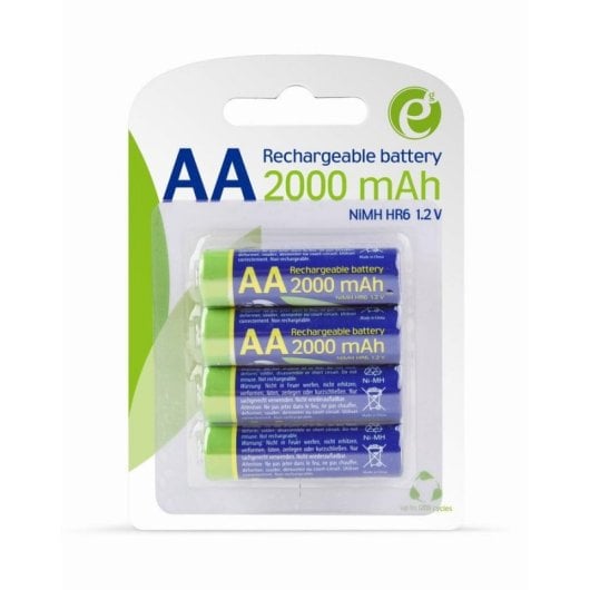 Pile GEMBIRD EG-BA-AA20R4-01 NiMH rechargeable AA 2000 mAh - 4 unitees