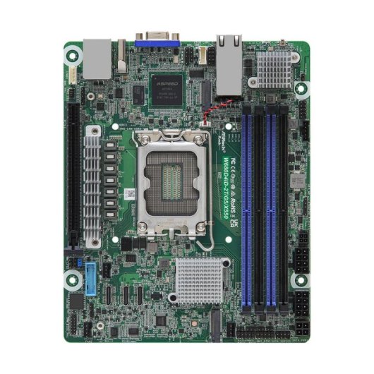 Placa base ASRock Rack W680D4ID-2T/G5/X550 W680 LGA1700 DDR5 Mini-ITX 10GbE