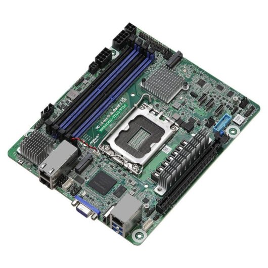 Placa base ASRock Rack W680D4ID-2T/G5/X550 W680 LGA1700 DDR5 Mini-ITX 10GbE