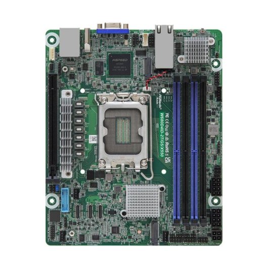 Placa base ASRock Rack W680D4ID-2T/G5/X550 W680 LGA1700 DDR5 Mini-ITX 10GbE