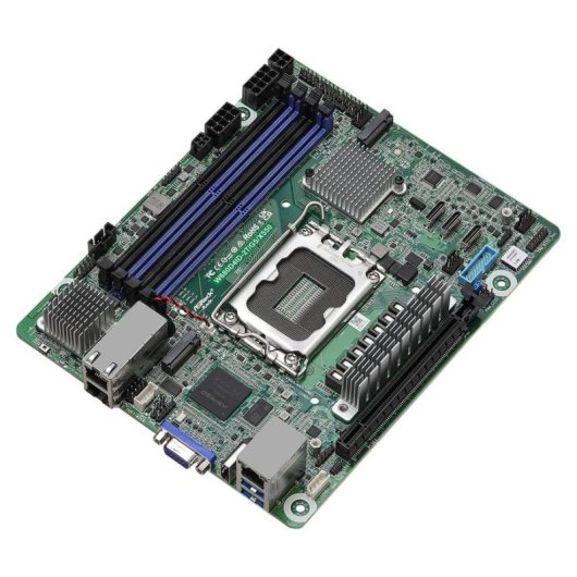 Placa base ASRock Rack W680D4ID-2T/G5/X550 W680 LGA1700 DDR5 Mini-ITX 10GbE