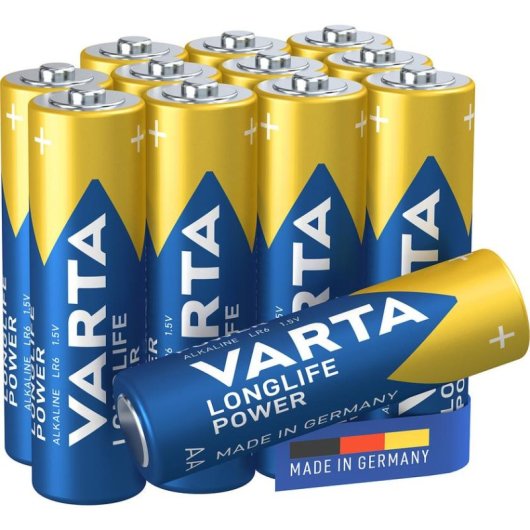 Pila AA Varta Longlife Power alcalina 1,5 V, confezione da 12