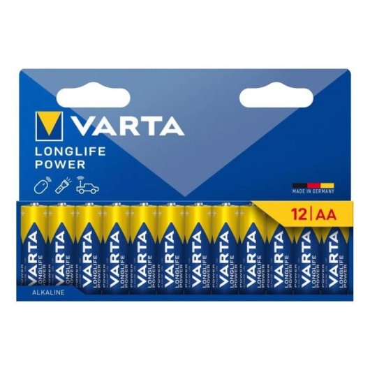 Pila AA Varta Longlife Power alcalina 1,5 V, confezione da 12