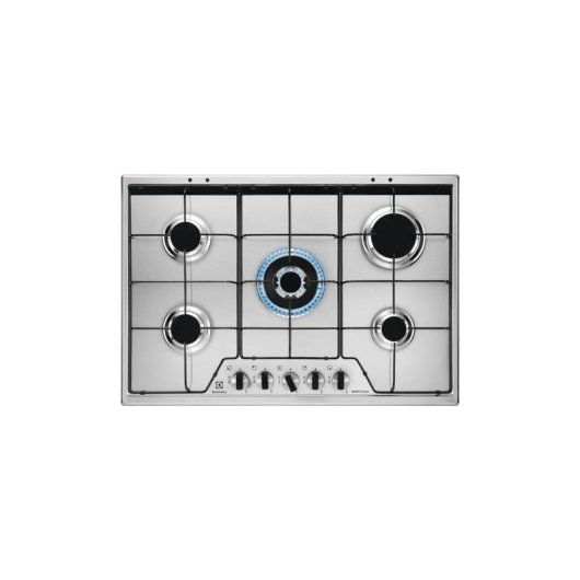 Piastra a gas Electrolux KGS7534XX 5 zone 74 cm acciaio inossidabile