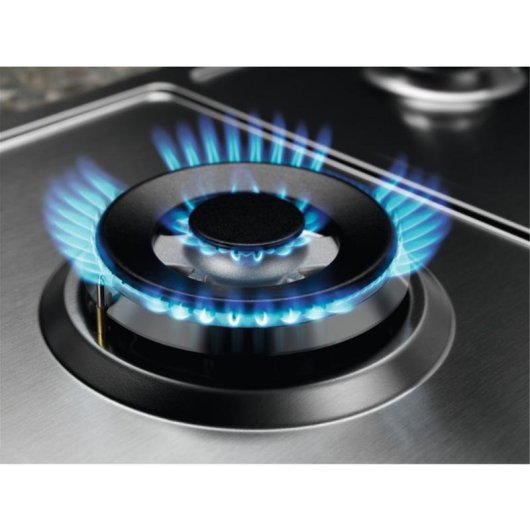 Piastra a gas Electrolux KGS7534XX 5 zone 74 cm acciaio inossidabile