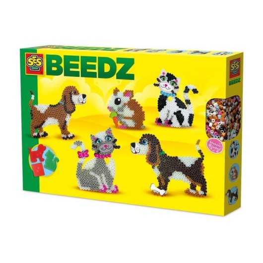 Kit de perles à repasser SES Creative Beedz Animaux 2200 pièces