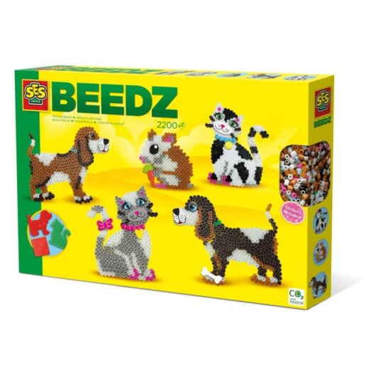 Kit de perles à repasser SES Creative Beedz Animaux 2200 pièces