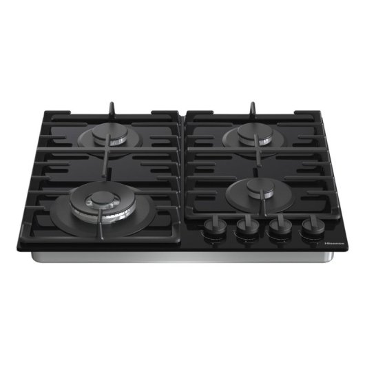 Table de cuisson gaz Hisense GG663BHF 60 cm verre noir