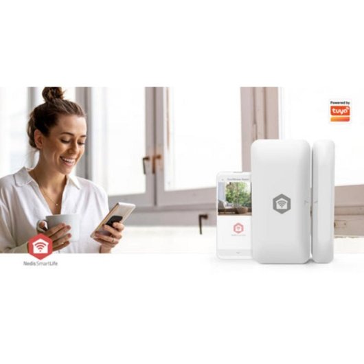Nedis ZBSD11WT ZigBee Deur- en Raamsensor met Zelfklevende Montage