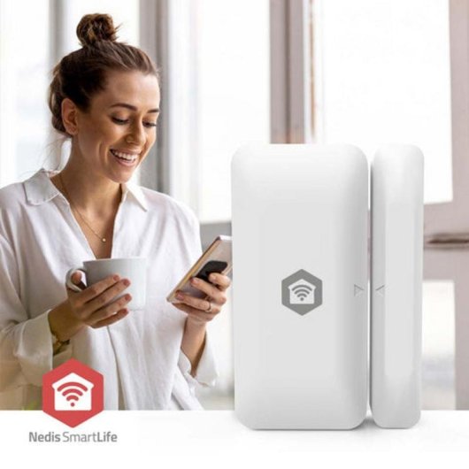 Nedis ZBSD11WT ZigBee Deur- en Raamsensor met Zelfklevende Montage