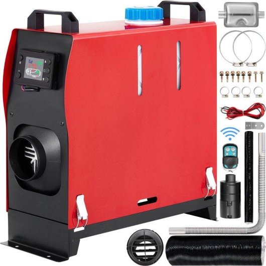 Calefactor de aire diésel Blossom 12 V 5/8 kW con mando y pantalla LCD