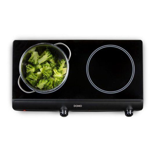Plaque de cuisson DOMO DO339KP ceramique 2 zones 2500 W