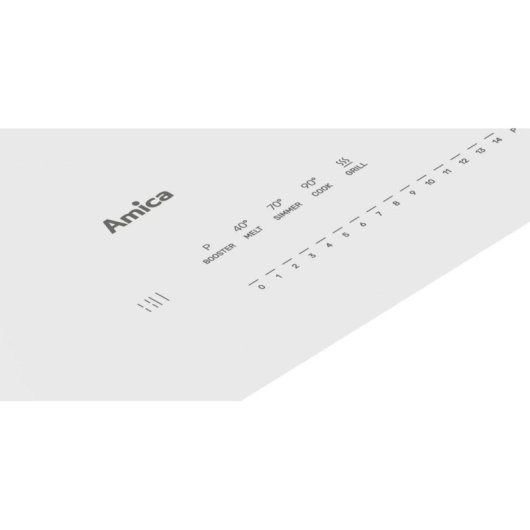 Placa de inducao Amica PIDH6141PHTSUN 3.0 4 zonas 592 mm branca