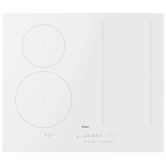 Placa de inducao Amica PIDH6141PHTSUN 3.0 4 zonas 592 mm branca