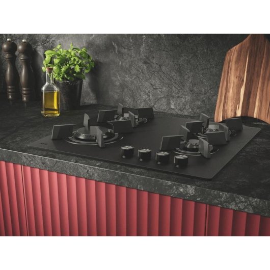 Table de cuisson AEG HKB64423NL 4 feux 60 cm verre noir