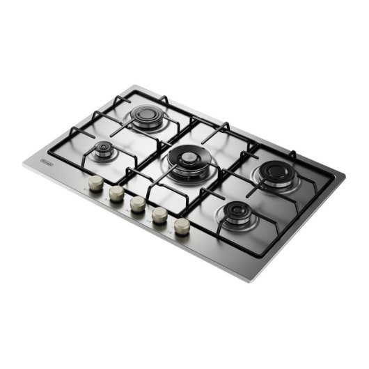 Placa de gas De'Longhi YLG 75 F 5 queimadores inox 75 cm