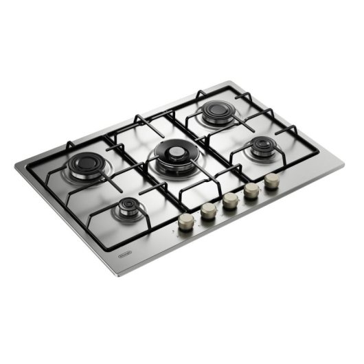 Placa de gas De'Longhi YLG 75 F 5 queimadores inox 75 cm
