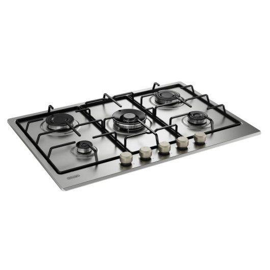 Placa de gas De'Longhi YLG 75 F 5 queimadores inox 75 cm