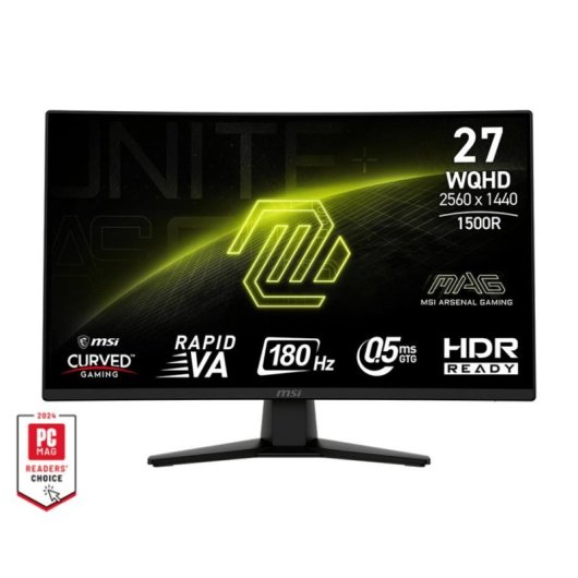 Monitor MSI MAG 274CQF 27" WQHD 180Hz Rapid VA Curved 0,5ms HDR