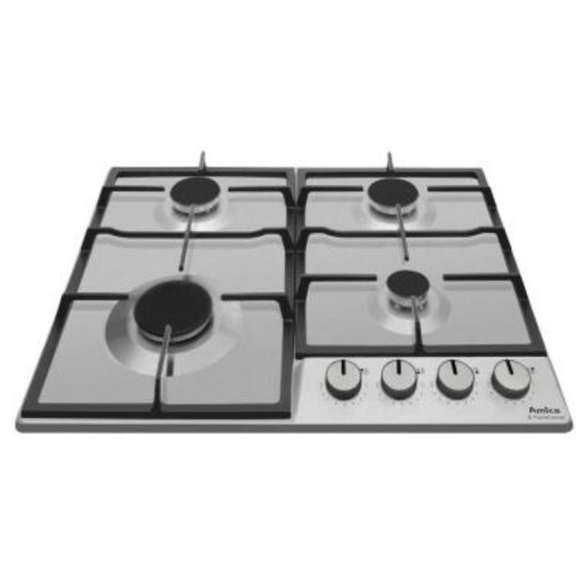 Plaque de cuisson Amica PGD6100ApR 4 feux inox 59 cm
