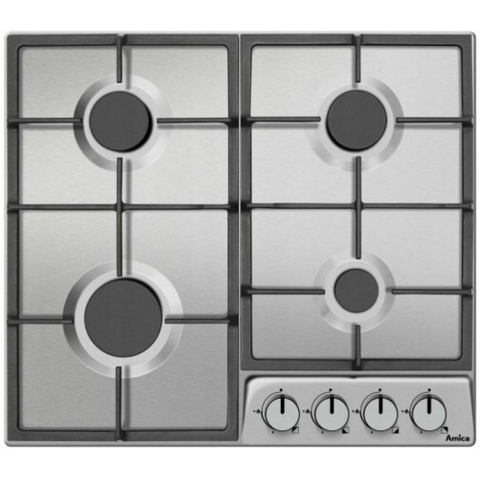 Plaque de cuisson Amica PGD6100ApR 4 feux inox 59 cm