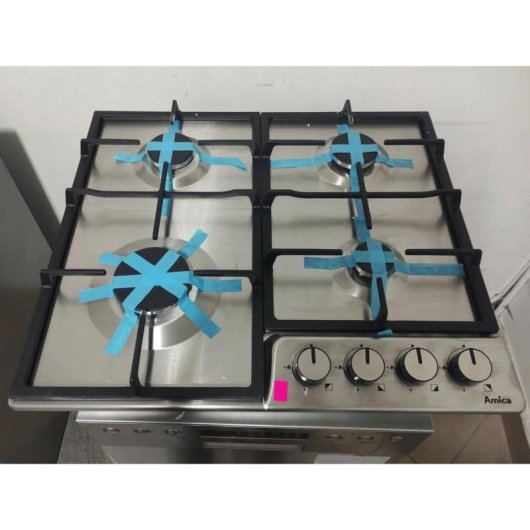 Plaque de cuisson Amica PGD6100ApR 4 feux inox 59 cm