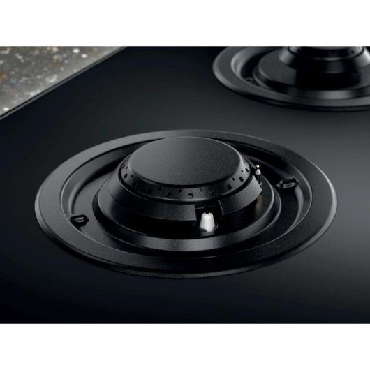 Plaque gaz Electrolux KGG953753K 90 cm, 5 foyers, verre noir