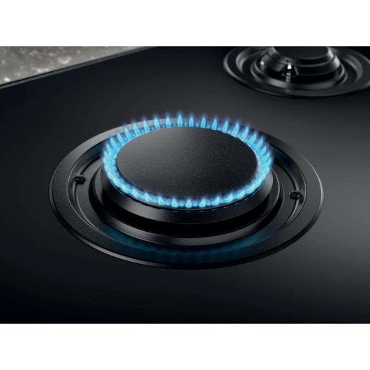 Plaque gaz Electrolux KGG953753K 90 cm, 5 foyers, verre noir