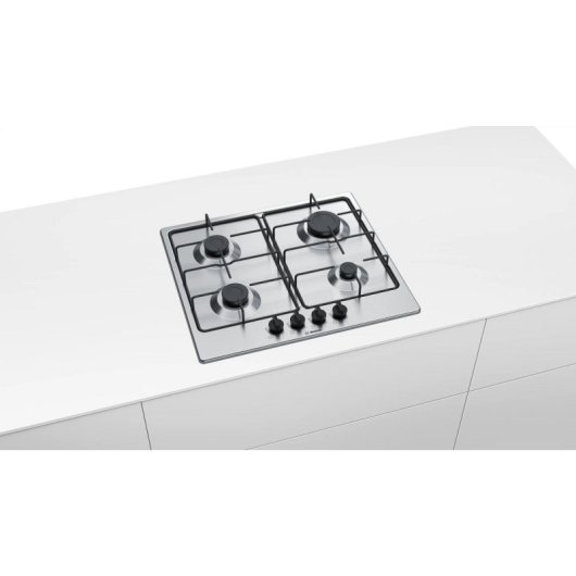 Piano cottura a gas Bosch Serie 4 PGP6B5B86 inox 4 fuochi