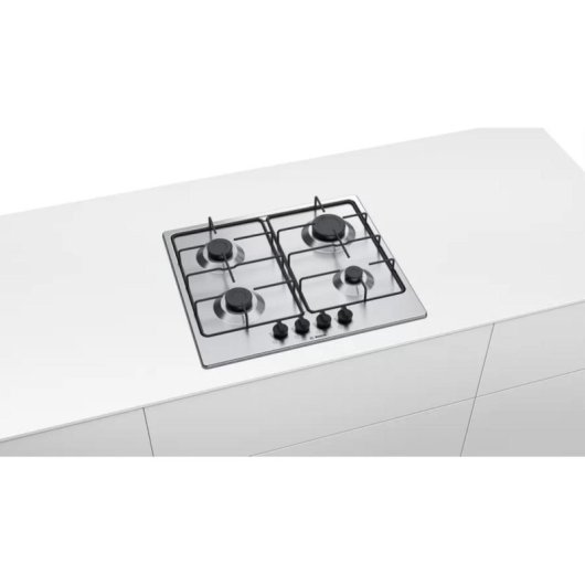 Piano cottura a gas Bosch Serie 4 PGP6B5B86 inox 4 fuochi