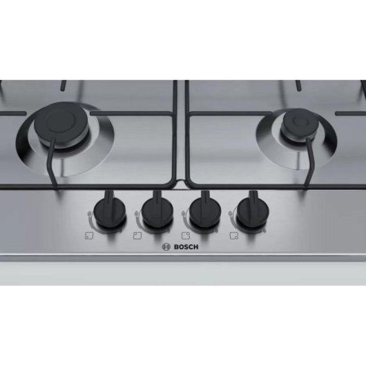Piano cottura a gas Bosch Serie 4 PGP6B5B86 inox 4 fuochi