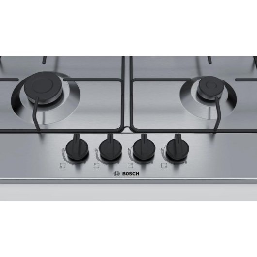 Piano cottura a gas Bosch Serie 4 PGP6B5B86 inox 4 fuochi