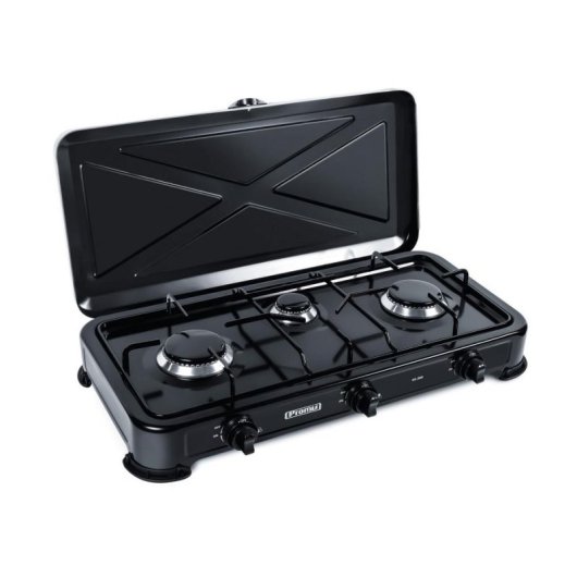 Plaque de cuisson Promis KG300C 3 feux 2900 W GPL 58 cm Noir