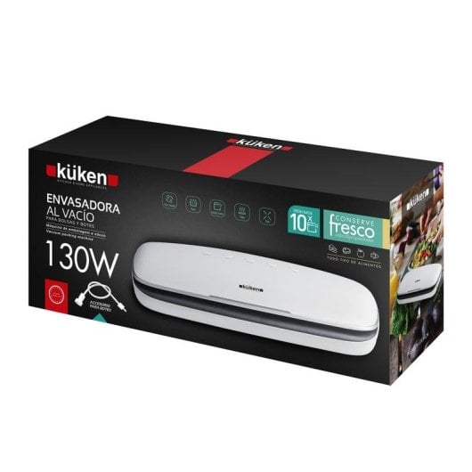Envasadora al vacío Küken 34097 1300 W Blanco