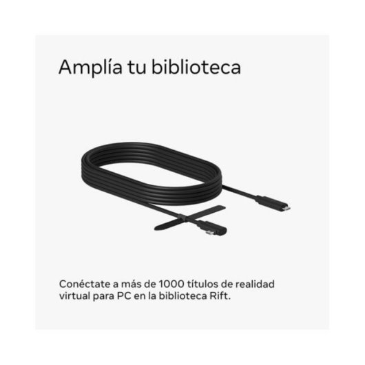 Cable Meta Quest Link USB-C 5 m Fibra Óptica Negro