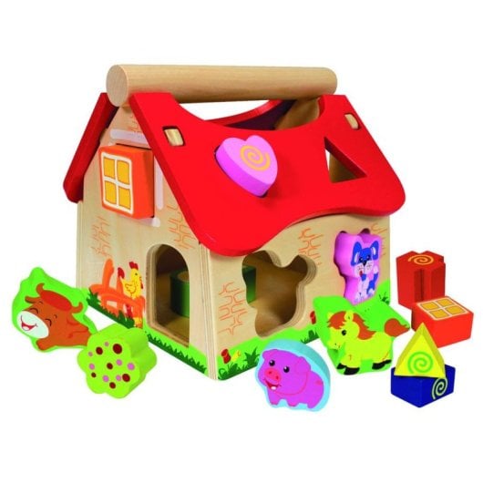 Jeu de construction Eichhorn Ferme 15 pieces multicolore