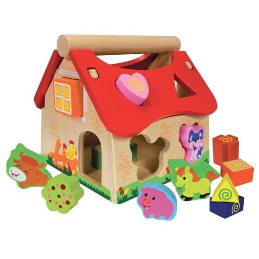 Jeu de construction Eichhorn Ferme 15 pieces multicolore