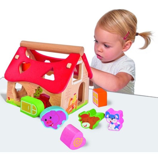 Jeu de construction Eichhorn Ferme 15 pieces multicolore