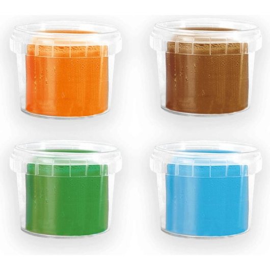 Pâte à modeler SES Creative Feel Good Nature 4 x 90 g Vegan Sans gluten 4 couleurs