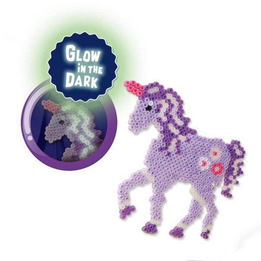Kit de perles SES Creative Chevaux Fantaisie 1200 pièces phosphorescentes