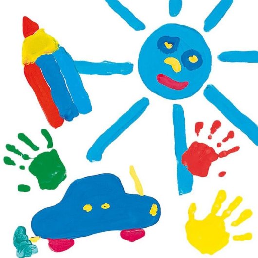 Pintura de dedos SES Creative 6 colores Lavable Sin gluten 120 ml