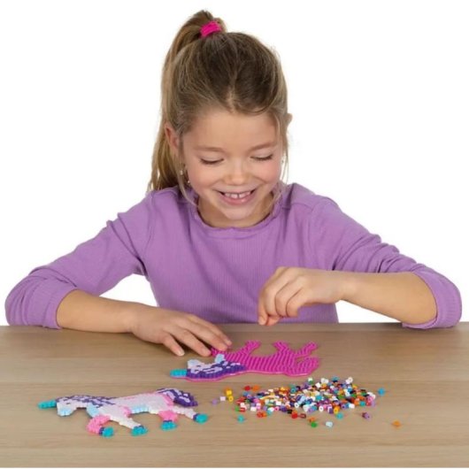 Kit de perles a repasser SES Creative Beedz Green Licorne 1800 perles