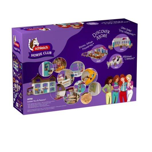 Set Giocattolo Schleich Horse Club 42785 Villa Lakeside e paddock Multicolore Plastica