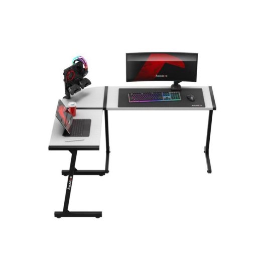 Bureau Huzaro Hero 6.0 d'angle en L blanc 1470 x 1120 mm