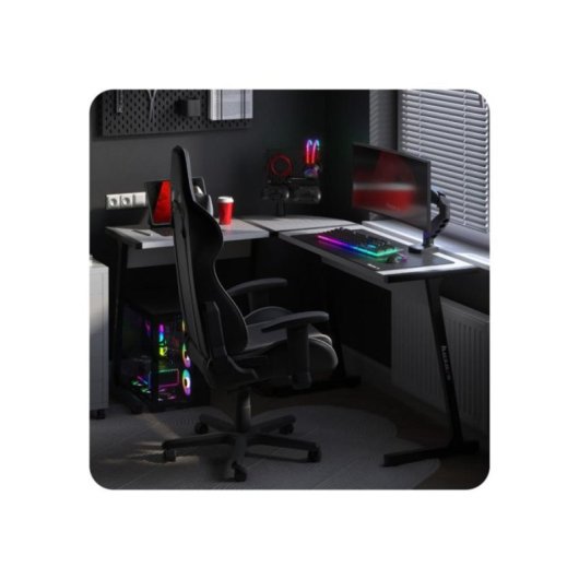 Bureau Huzaro Hero 6.0 d'angle en L blanc 1470 x 1120 mm